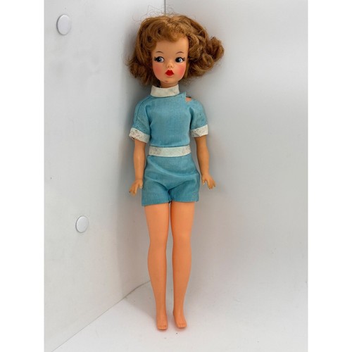 Vintage Ideal Tammy doll 1960’s blue playsuit damaged