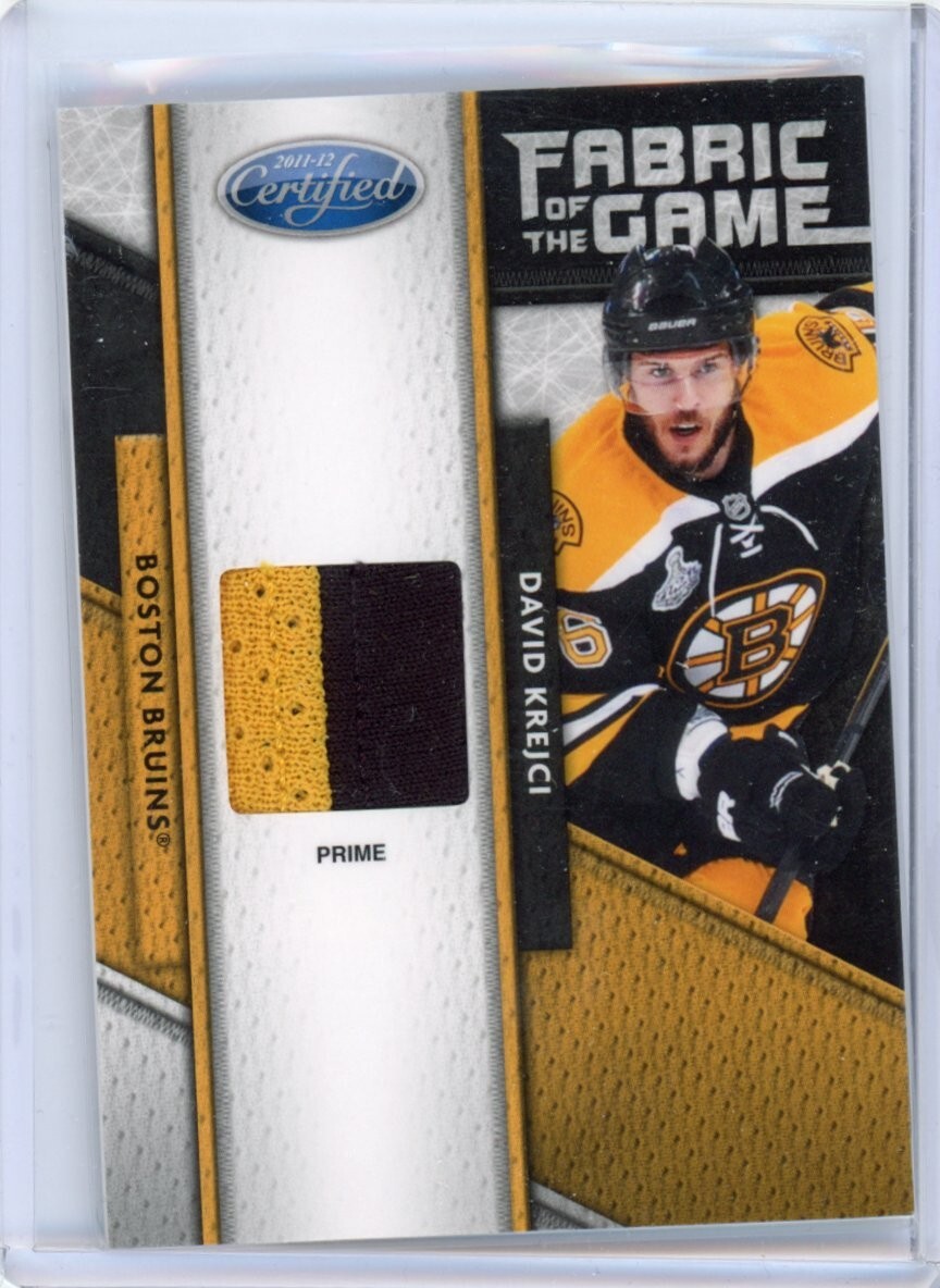 2011-12 Certified Fabric of the Game Jersey Prime #13 David Krejci  07/25 *S6343