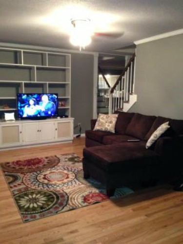 NEW BEIGE TAN BROWN BLUE MODERN MEDALLION AREA RUG Bed Living Room Decor 5x7 - Picture 2 of 3