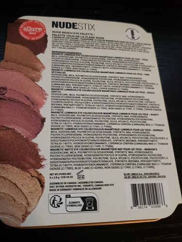 NUDESTIX Nude Beach Eye Pencil Palette ~ 6 Shades - Picture 4 of 6