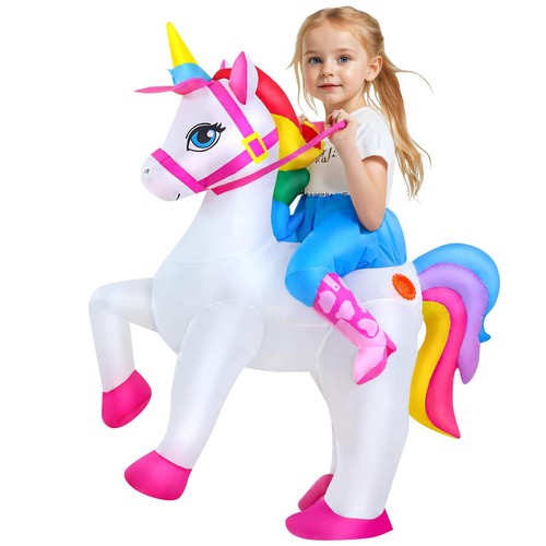 Inflatable Unicorn Costume Kids, Blow up Unicorn Costume, Unicorn Inflatable ... - Picture 2 of 6