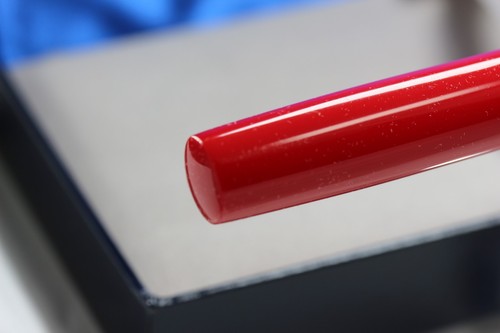 BEXLEY 58 FOUNTAIN PEN IN ENGINE RED   18K MEDIUM NIB NEW/BOX   6'' LONG - Picture 7 of 13