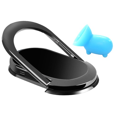 Smartphone Key Ring Universal Finger Holder/Stand and Suction Cow Phone Stand - Photo 2 sur 6