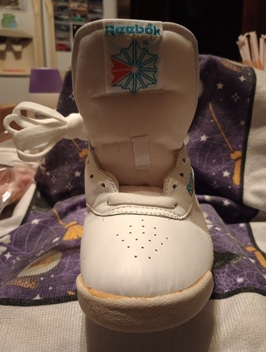 BRAND NEW Vintage Hi Top Reebok  White 7.5 - Bild 11 von 11