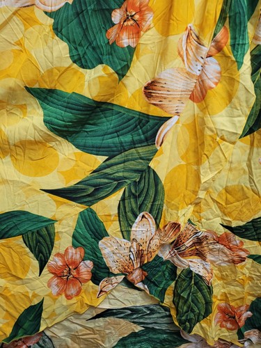 NWT Anthropologie Kindred Yellow Floral Resort Beach Maxi Faux Wrap Dress Sz 2X - Picture 4 of 6