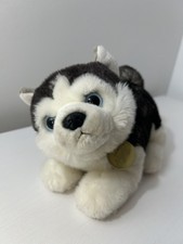 Aurora Miyoni Husky Puppy Dog 9"L x 7"H Plush Stuffed Animal