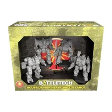 Catalyst Game Labs, BattleTech: House Davion Heavy Battle Lance - Unpainted M...