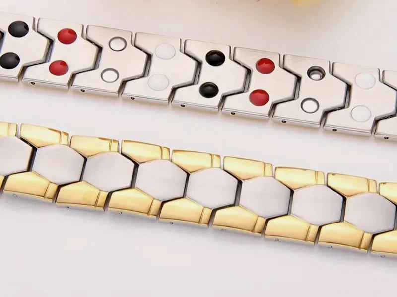 Magnet Armband mit Fußballmuster, verstellbarer Schmuck als Geschenk (WG) - Bild 4 von 4