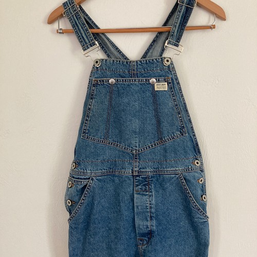 Vtg 90s Guess USA Made Denim Jean Overalls Womens M Bibs Boho Festival 11773 - Picture 2 of 17