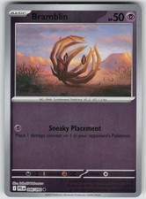 BRAMBLIN 046/094 COMMON PHANTASMAL FLAMES POKEMON REVERSE HOLO NEAR MINT
