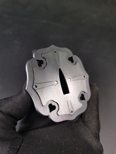 Japanese Plain Tsuba and for Tachi  and Hand-Tachi, X021 - Picture 3 of 9