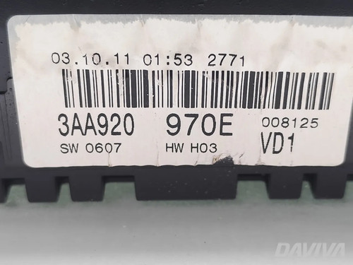 VW Passat Tacho Kombiinstrument 2.0 TDI Diesel 103kW (140 PS) 2011 - Bild 7 von 11