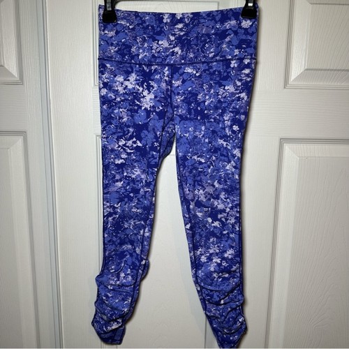 Ivivva by Lululemon 2pc Bundle Heathered purple Top & Purple Blue Leggings Sz 12 - Picture 9 of 13