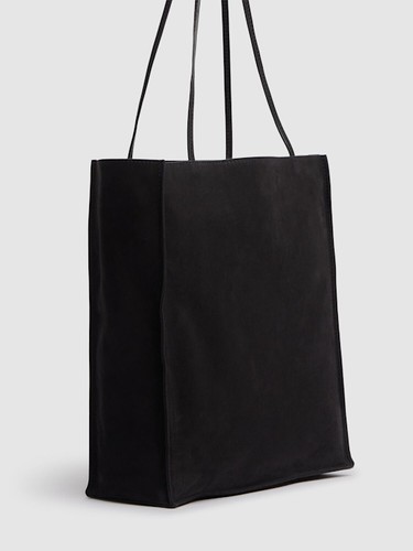 The Row - Large To Go suede tote - Black - Picture 6 of 7