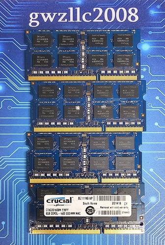 32GB (4x8GB) PC3L-12800s DDR3-1600MHz 2Rx8 Non-ECC Hynix HMT41GS6BFR8A-PB #A43 - Picture 2 of 2