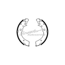 Bremsbacken-Satz hinten für Honda Accord 4 CB CB, Civic 7 EU CR-V 1 RD | 534265