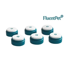 FluentPet Basic Talking Buttons – Set of 6 – Dog & Cat Communication – Used