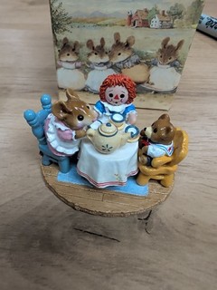 Wee Forest Folk M 177 (Retired) Tea For Three Easter (Pink) With Box