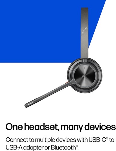 Poly Voyager 4320 UC Wireless USB C Bluetooth Headset Teams Certified - Picture 7 of 7