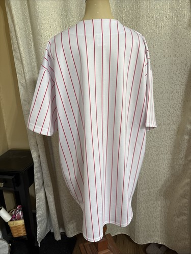 Maillot vintage Russell Athletic Philadelphia Phillies à rayures cousu homme XL - Photo 2/2