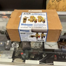 Webstone H-42443WPR-R 3/4 in EXP Tankless Water Heater Service Valve Kit FIP NEW