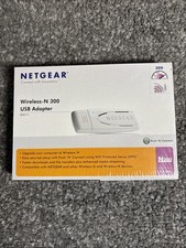 Netgear Wireless N 300 Usb Adapter WN111 Internet Pc WN111-100NAS NEW SEALED