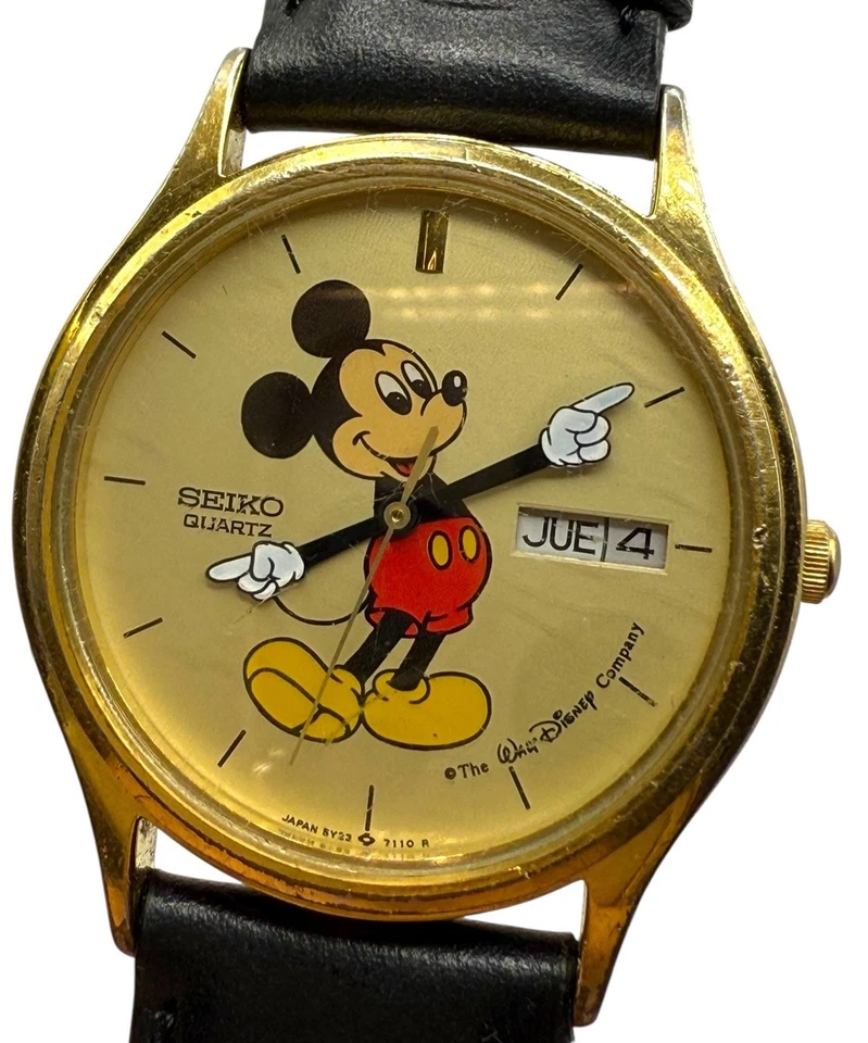 Reloj De Colección Disney Seiko Mickey Mouse Fecha Eng/Esp Batería Nueva 5Y23-7079 Foto 3 de 4