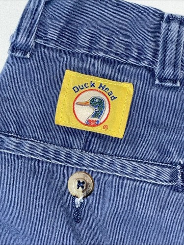 Vintage DUCK HEAD Men's Pleated Chino Shorts 29 X 9 Blue Walking Hiking Outdoor - Picture 9 of 9