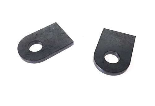 2 Anschweißlaschen Steel-Connecting links weld on 3mm Stahlblech gebohrt Stahl - Bild 3 von 4