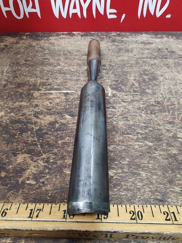 Vintage Shapleigh Diamond Edge 1-1/4" Wood Handle Socket Chisel Millwright - Picture 4 of 6