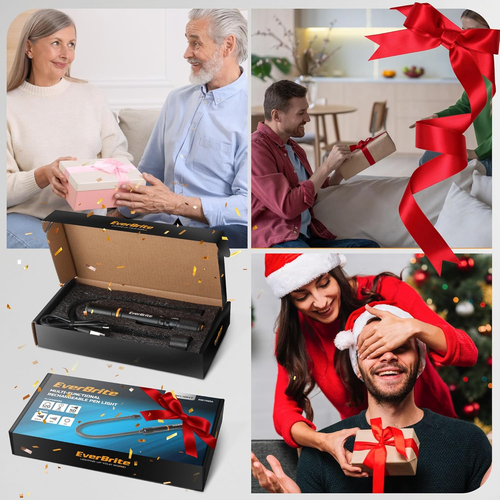 Luce da Lavoro Ricaricabile Multifunzione, Torcia LED Flessibile con 3 Luci M - Foto 7 di 12