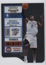 2010-11 Playoff Contenders Patches Gold Die-Cut 52/99 Russell Westbrook #29 0e2x