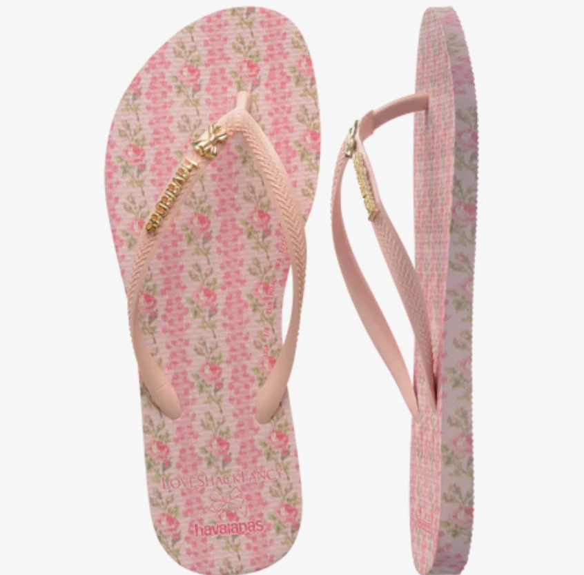 LoveShackFancy Havaianas SIZE 3C/1Y KIDS Blooming Heirloom Slim size 3C 1Y GIRLS - Image 3 of 4