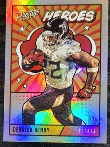 2021 Panini Prestige Derrick Henry  HEROES Silver PRIZM HE-10 RAVENS $1.49 SHIP