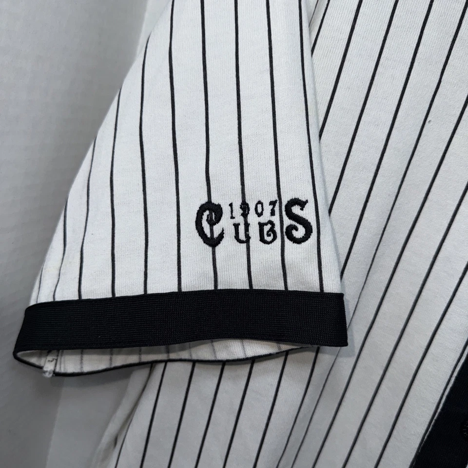 Camiseta de béisbol vintage Starter 1907 MLB Chicago Cubs a rayas años 90 XLarge Y2K Foto 4 de 4