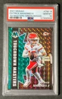 PATRICK MAHOMES II 2021 MOSAIC TD MASTERS GREEN PRIZM #TM-14 PSA 10 GEM MINT
