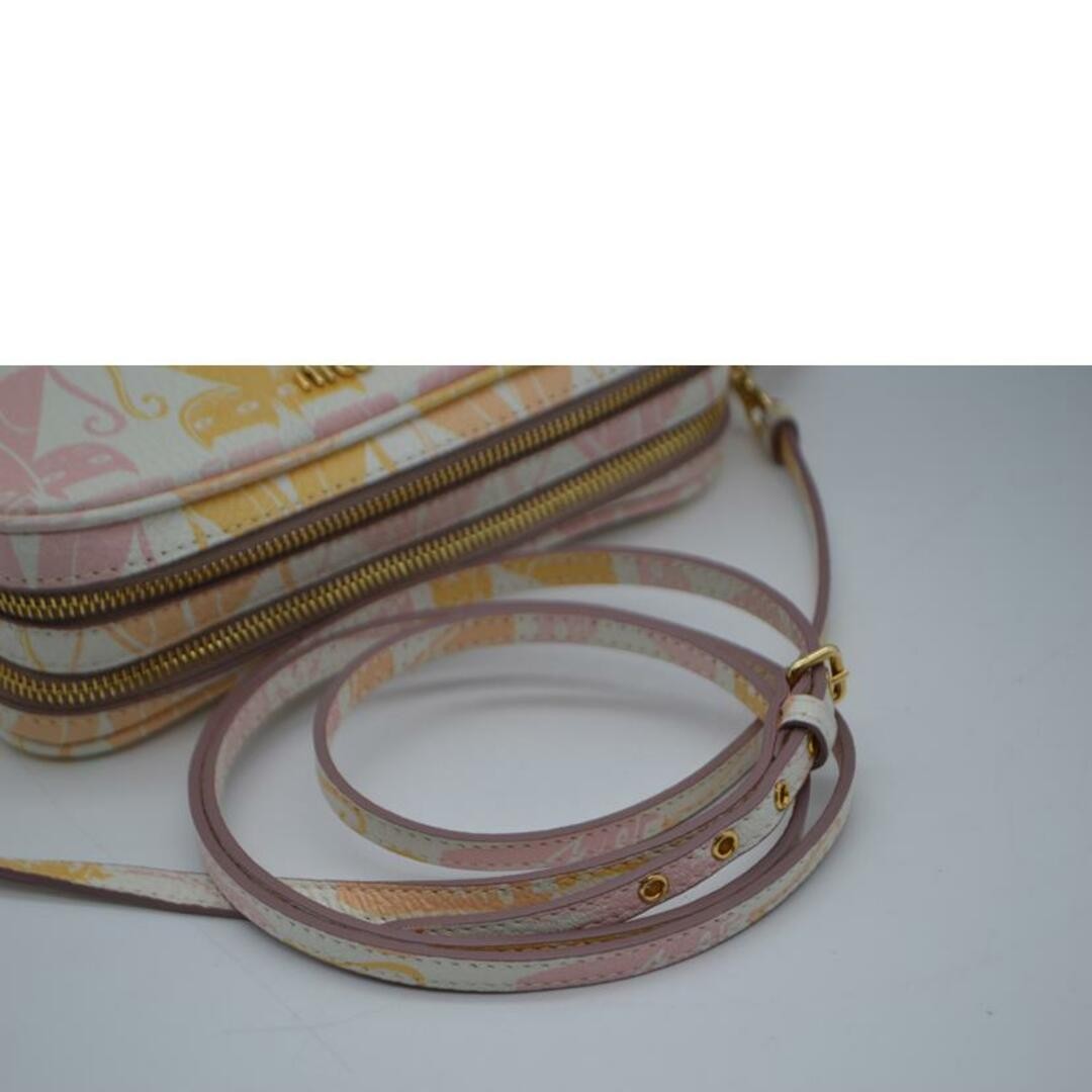 miu miu Miu Miu Madras Cat Color Leather Shoulder… - image 4