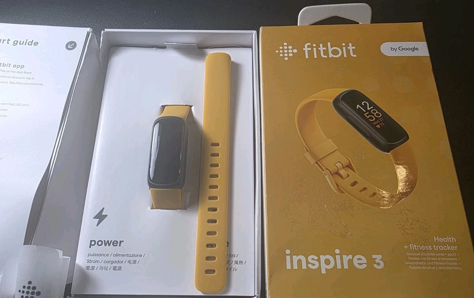 Monitor de sueño Fitbit Inspire 3 salud + fitness amarillo/naranja GPS Foto 3 de 3