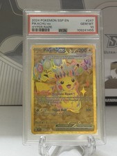 2024 POKEMON SSP EN-SURGING SPARKS HYPER RARE #247 PIKACHU EX PSA 10