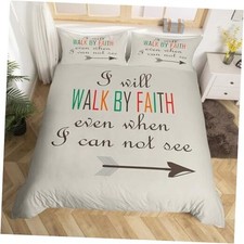 Swono Bible Verses Christian Quotes Bedding Set for King No Comforter Multi 13