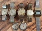Vintage Watch Lot for Parts Repair or Battery Benrus Timex Hamilton Bulova
