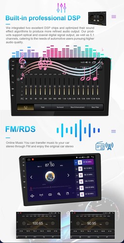 For Fiat Panda GPS Android Auto CarPlay Car Radio Screen Multimedia Video Player - Picture 19 of 30