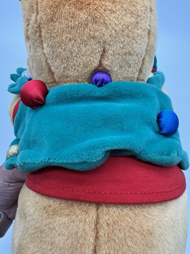 Coppia Peluche Disney Albero di Natale Winnie The Pooh 15” Batteria 10” Stuffy Holiday - Foto 11 di 14