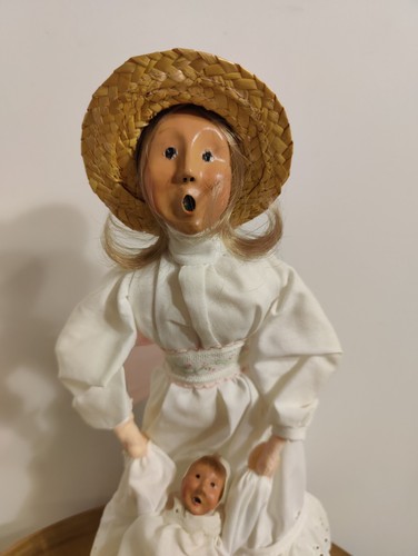 BYERS CHOICE 1992 MUTTERTAG MUTTER mit BABYPUPPE SCHWINGENDE ARME 13 ZOLL SELTEN - Bild 7 von 8