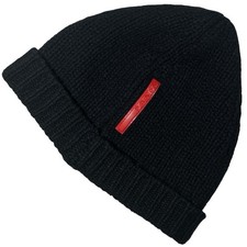 90s Prada Sport Ribbed Wool Beanie