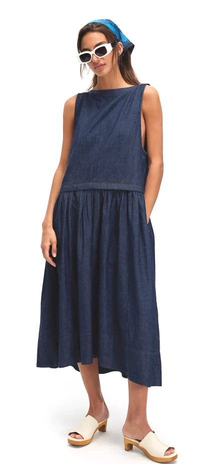 Free People Denim Sleeveless Dresses for Women for sale | eBay