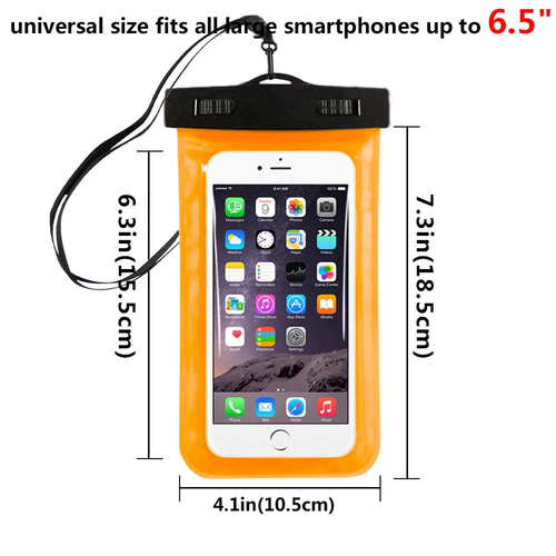 3 Pack Waterproof Floating Cell Phone Pouch Dry Bag Case Cover For - Photo 6 sur 30