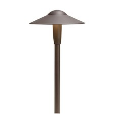 Kichler 15811AZT27R 16" 2700K LED Dome Path in Textured Architectural Bronze