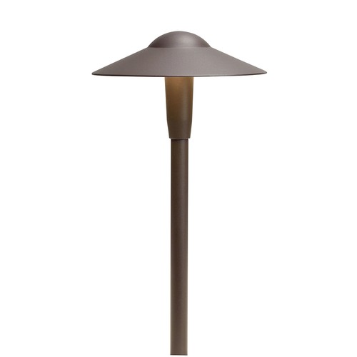 Kichler 15811AZT27R 16" 2700K LED Dome Path in Textured Architectural Bronze - Picture 1 of 2