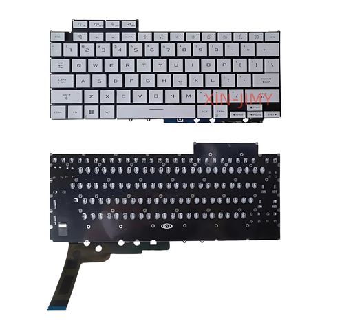 New Laptop US Keyboard for ASUS ROG Zephyru G14 GA403U Air GA403 Backlit White - Picture 2 of 2